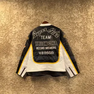 *Limited Edition Black Leather X Brabub Jeff Hamilton Jacket*