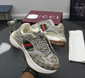 *2025 Gucci Nuevas Zapatillas Deportivas Casual Sneakers “Beige”