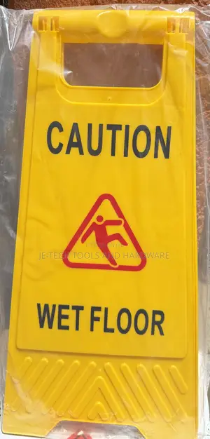 Caution Wet Floor" Safety Sign