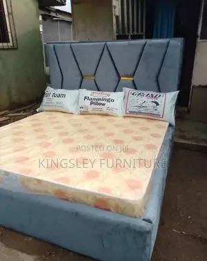 Quality 6by6 Bed Set With Pillows