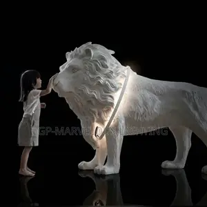 Lion Stature Led Standing Light