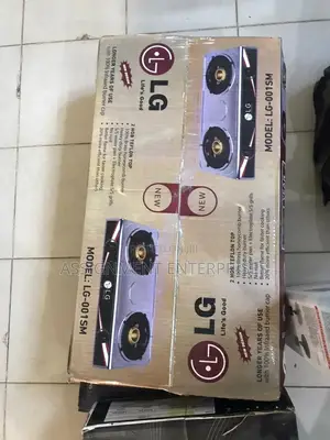 Brand New Lg Double Burner Teflon Top Gas Cooker (Lg-001sm)