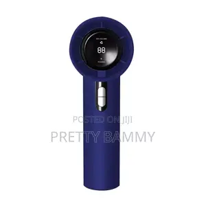 Handheld High Speed Powerful Rechargeable Fan Blue