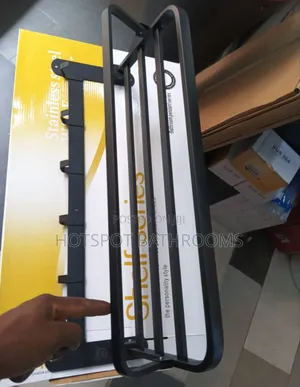 Matt Black Multipurpose Tower Rack