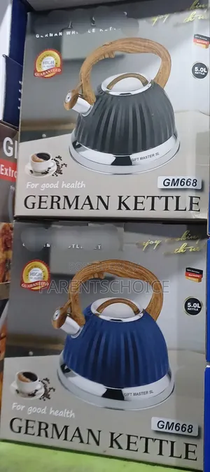 Bakelite Handle Whistling Lid Kettle- 3 L (Blue/Black/Orange / Pink)
