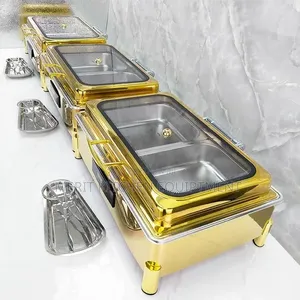 Gold Rectangular Chaffing Dish