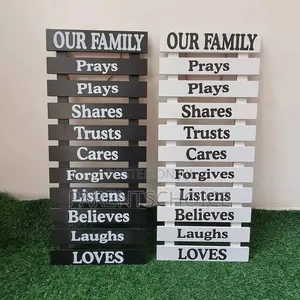 Family Rules Wooden Wall Hanging Board
