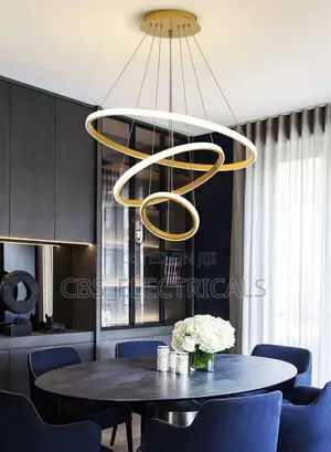 3-Tier Led Ring Chandelier