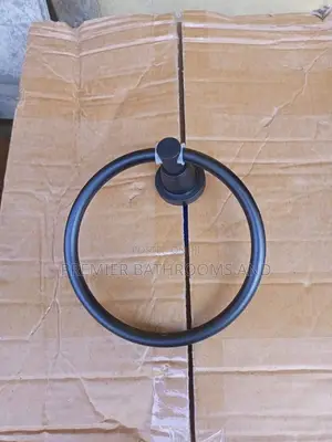 Hand Towel Hanger Black and Gold