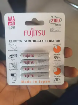 Fujitsu Aaa Rechargeable Batteries 800mah 4 Pack Japan