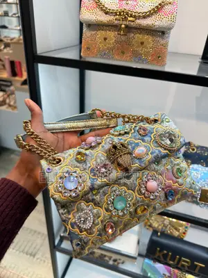 Kurt Geiger London Kensington Embellished Tapestry Convertible Bag