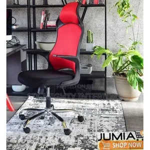 Moq Ergonomic Swivel Mesh High Back Chair With (Headrest)