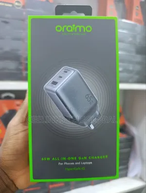 Oraimo Hypergan 65 65w Gan Wall Charger Kit
