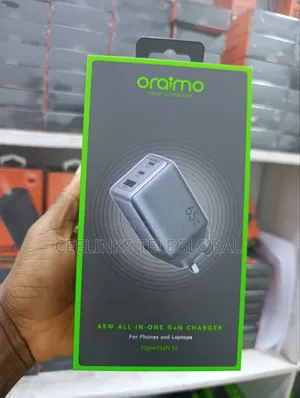 Oraimo Hypergan 65w Mobile Phone Laptop Fast Wall Charger With