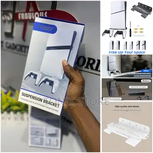 Suspension Bracket Wall Mount for Ps5 Fat,Slim and Pro