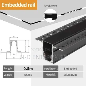 Recessed Magnetic Track Rail
