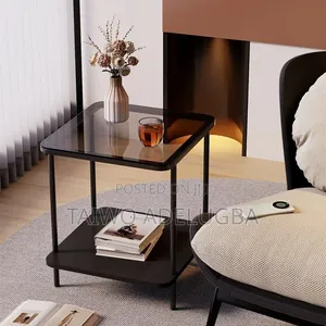40by40 Glass Top Side Stool