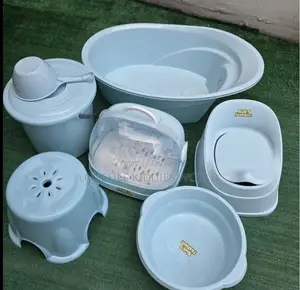Baby Bath Set With Bottle Storage