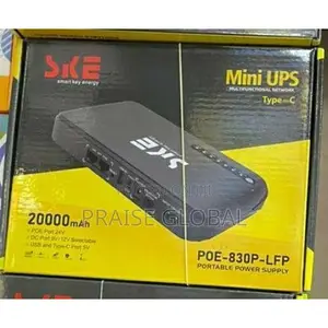 Ske Poe-830p Mini Dc Ups Poe Router 20000mah for Wifi Router CCTV