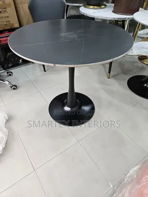 Solid Round Marble Top Table