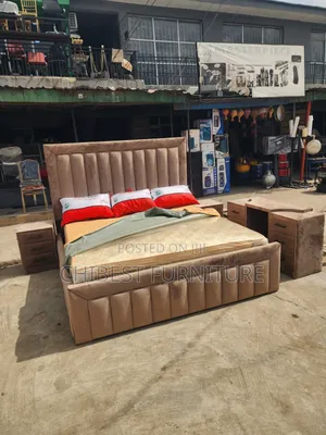 5ft Tall Upholstery Padded Bed Stand