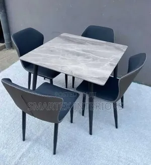 Square Marble Dining Table With Chairs