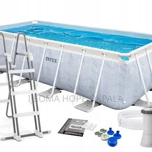 Intex Prism Frame Chevron Rectangular Pool 400x200x100 Cm