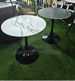 Round Marble Top One Pole Table