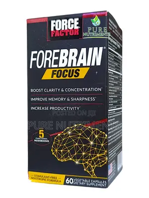 Force Factor Forebrain Focus 60 Caps– Brain Booster Memory Support