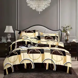 Cream Brown Luxury Duvets, Bedsheets Pillow Combo