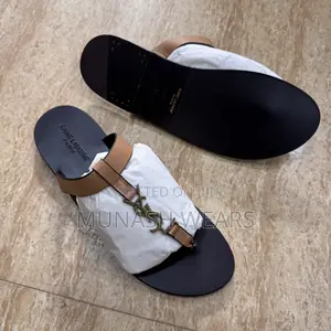 Italian Ysl Brown Slipers 40-48