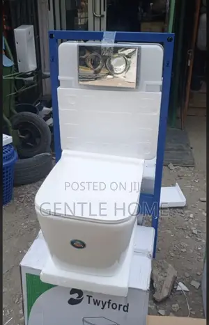 White Square Concealed Water Closet Wc