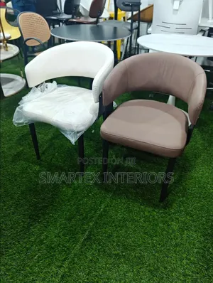 Imported Quality Leather Iron Leg Chair