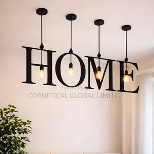 Modern “Home” Letter Chandelier Light Fixture