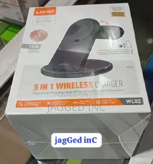Ldnio Wl02 5-in-1 Smart Wireless Charging Station –15w Fast Charge Hub