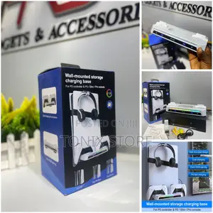 Wall-Mounted Storage Charging Base for Ps5 Pad Ps5 Fat/Slim/Pro