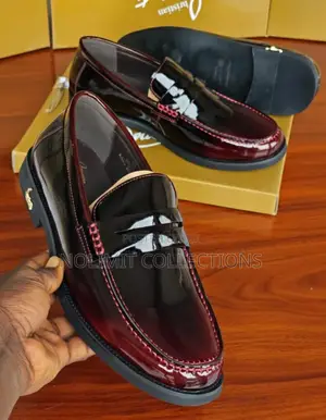 Christian Louboutin Glossy Leather Loafers