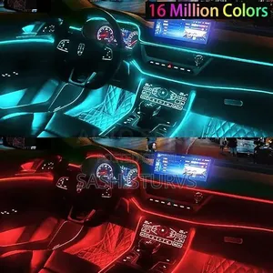 Car Led Interior Fibre Optic Strip Light With App and Remote Control