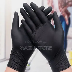 Disposable Black Vinyl/Nitrile Blend Gloves