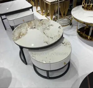 Marble and Glass Foreign Center Table
