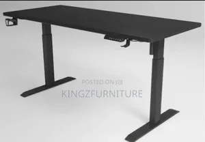 Height-Adjustable Standing Desk Black