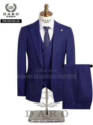 Deep Blue Wool Suit