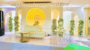 Premium Wedding Decoration With 3d Backdrop