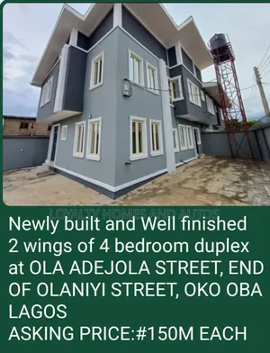 4bdrm Duplex in Abule Egba for sale