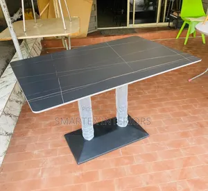 Best Quality Rectangular Double Pole Marble Top Table