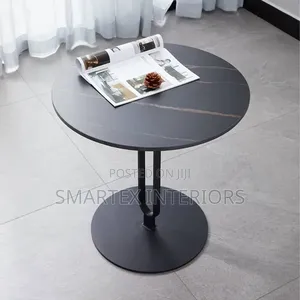 Round Marble Top Sidestool Table