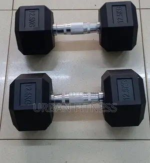 12.5kg Hex Dumbbells
