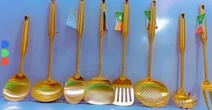Quality Stainless Steel Gold Single Cooking Spoon