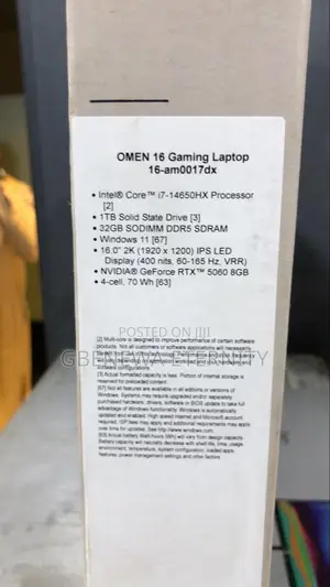 New Laptop HP Omen 16 32GB Intel Core i7 SSD 1T