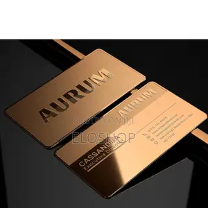 Gold Luxury Metal Business Cards Production In Lagos